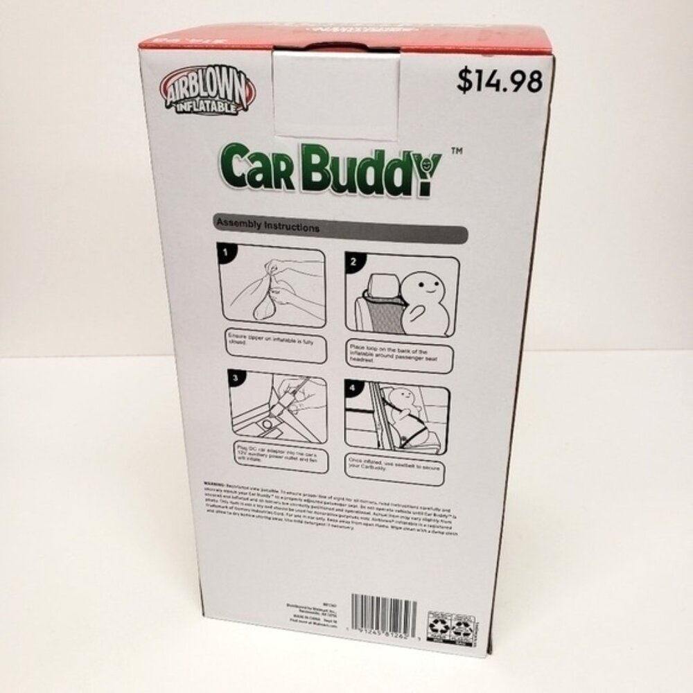 Gemmy Airblown Car Buddy Inflatable 3 Foot Elf Christmas Holiday - Picture 2 of 3